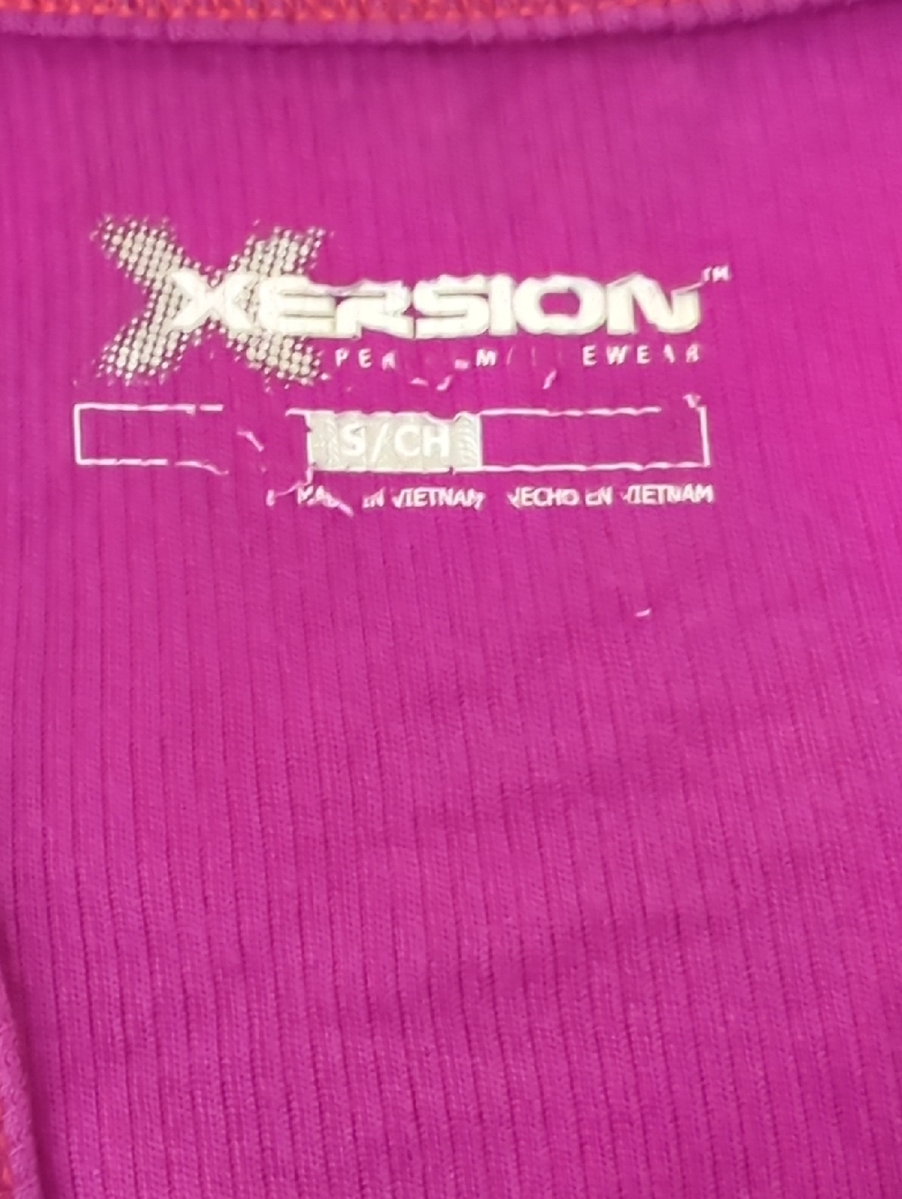 Xersion Fuchsia Ribbed Racerback Tank - Picture 3 of 6
